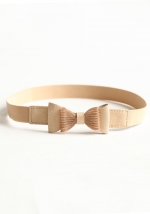 Cream bow belt at Ruche