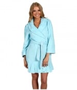 Similar blue robe with ruffles at Zappos