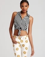 Hanna's tie front top at Bloomingdales