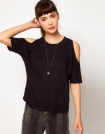 Shoulderless sweater at Asos