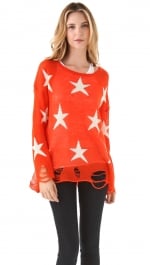 Mindy's red star sweater at Shopbop