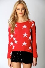 Red star sweater like Mindys at Boohoo