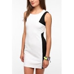 Black and white shift dress at Urban Outfitters