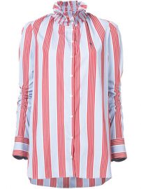 480 Carven Striped High Neck Blouse - Buy Online - Fast Delivery  Price  Photo at Farfetch