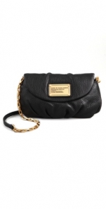 Rachel's black bag with gold chain at Shopbop