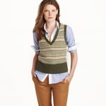 Lily's green vest at J. Crew