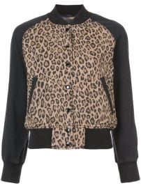 495 R13 Leopard Print Bomber Jacket - Buy Online - Fast Delivery  Price  Photo at Farfetch