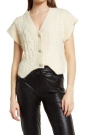 4SI3NNA Macey Cable Knit Sweater Vest at Nordstrom