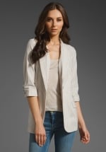 Sheer blazer like Lily's at Revolve