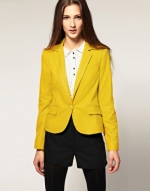 Yellow mustard blazer at Asos