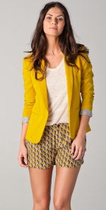 Mustard blazer at Shopbop