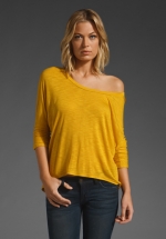 Mustard colored top at Revolve