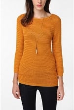 Mustard sweater at Urban Outfitters