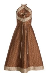 50s Satin Halter Midi Dress at Moda Operandi