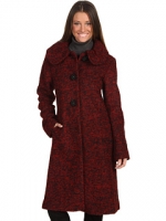 Red tweed coat at Zappos