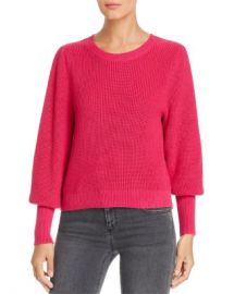 525 America Ribbed Bishop-Sleeve Sweater Women - Bloomingdale s at Bloomingdales