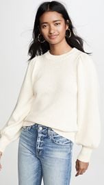 525 Puff Sleeve Crew Sweater at Shopbop