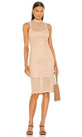 525 Sleeveless Midi Dress in Oat at Revolve