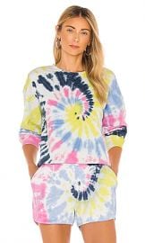 525 Tie Dye Basic Crew Sweatshirt in Midnight Multi from Revolve com at Revolve