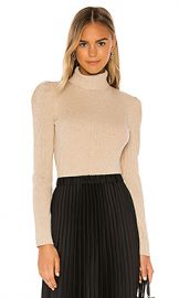 525 america Puff Sleeve Pullover Sweater in Doe Melange from Revolve com at Revolve