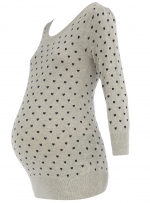 Grey maternity sweater at Dorothy Perkins