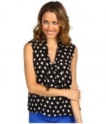 Polka dot top at Zappos