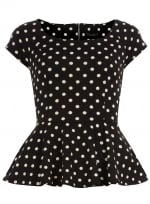 Polka dot top at Dorothy Perkins