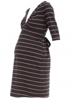 Striped maternity dress at Dorothy Perkins