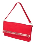 Red studded purse at Forever 21