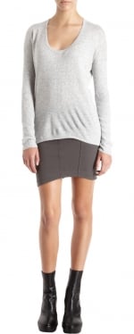 Rachel's grey sweater at Barneys