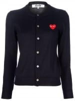 Mindy's heart cardigan with eyes on it at Farfetch