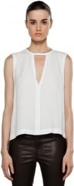 Robin's white top at Forward by Elyse Walker