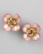 Blair's flower earrings at Neiman Marcus