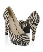 Zebra striped pumps at Forever 21