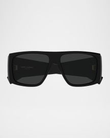 57mm Acetate Semi-Shield Sunglasses at Neiman Marcus