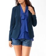 Teal blazer like Lilys at Forever 21