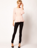 Similar style blouse with pleats at Asos