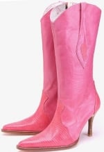 Hot pink cowboy boots like Magnolias at Amazon