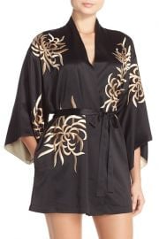 \'Empress\' Embroidered Charmeuse Robe at Nordstrom Rack