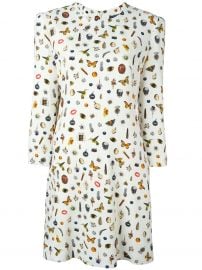 \'Obsession\' Print Dress by Alexander McQueen at Farfetch