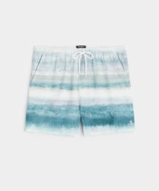 5quot Montauk Swim Short in Watercolor Ombre - Todd Snyder at Todd Snyder