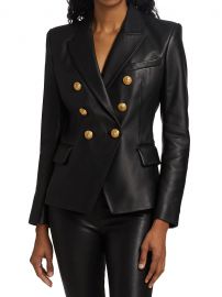 6-Button Leather Jacket at Saks Fifth Avenue