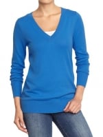 Similar blue v-neck sweater at Oldnavy