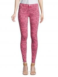 620 Mid-Rise Super Skinny Snakeskin Print Jeans at Saks Off 5th