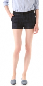 Zoe's plaid shorts at Shopbop