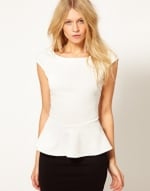 White peplum top like Janes at Asos