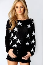 Similar star sweater at Boohoo