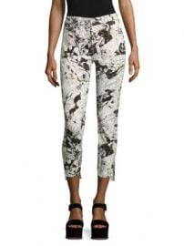 7 For All Mankind - Floral-Print Step Hem Ankle Skinny Jeans at Saks Fifth Avenue