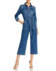 7 For All Mankind Alexa Cropped Denim Jumpsuit Women - Bloomingdale s at Bloomingdales