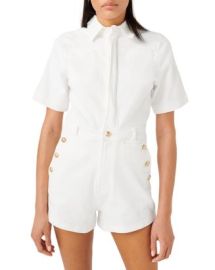 7 For All Mankind Button Romper   Bloomingdales at Bloomingdales